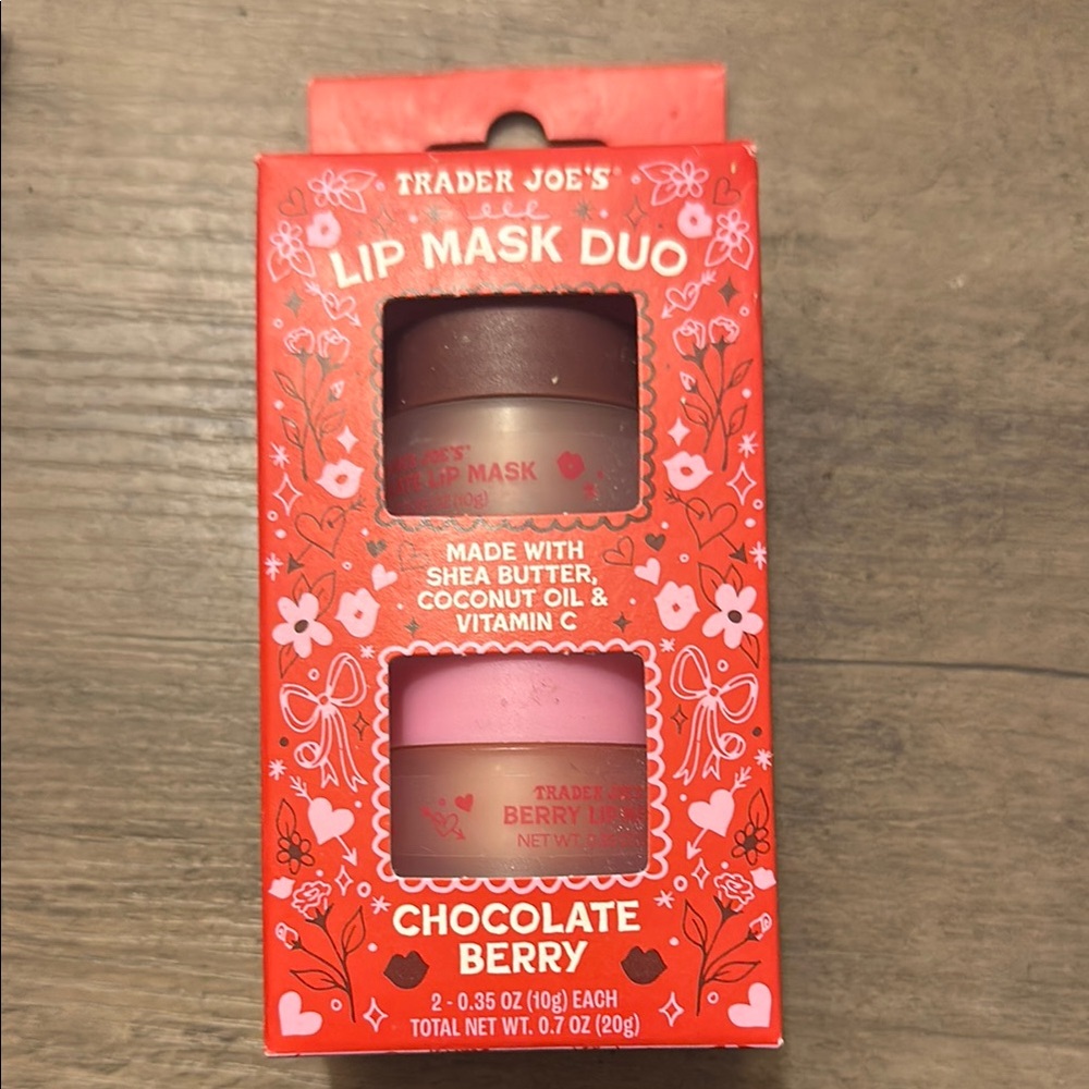 Red and Pink Lip Balm & Gloss Set